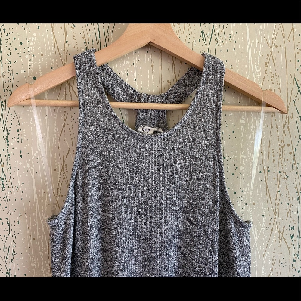 GAP softspun knit racerback maxi dress heather grey size XS - Picture 3 of 6